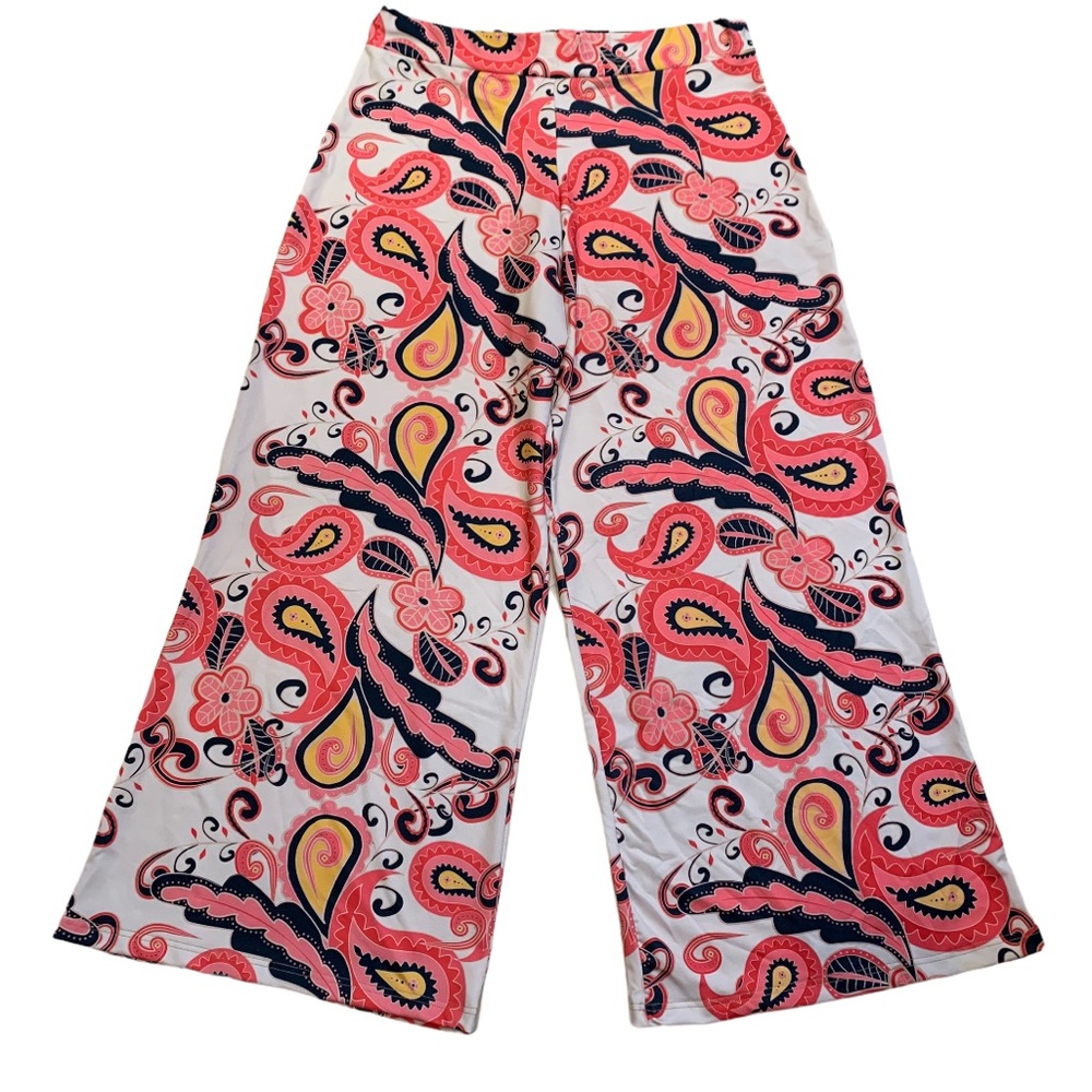 Lolly Wolly Doodle Pink Paisley/Floral Palazzo XL
